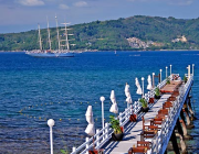 The Jetty dining area offers romance and sweeping views.