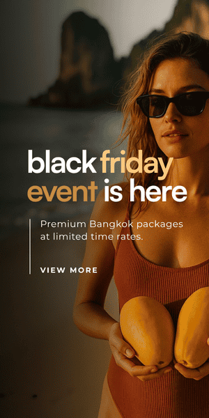 Black Friday event advertising premium Bangkok packages at limited time rates